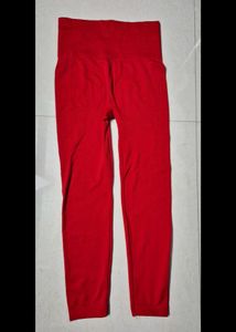 Stylish Red &amp; Blue Leggings Set
