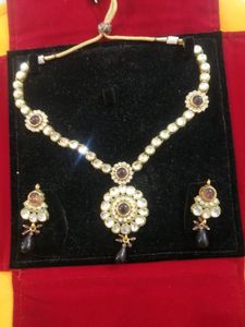 Beautiful Kundan Set - 3 Piece