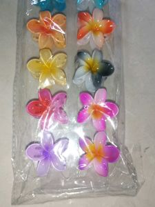 Cute Flower Hair Clips (Set of 12)