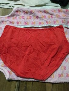 Comfortable Red Lace Briefs