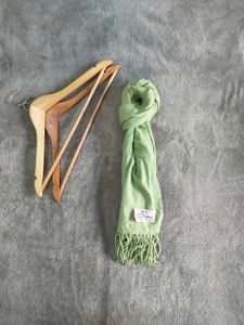 Pure Cashmere Light Green Scarf