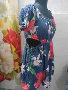 Floral Print Mini Dress