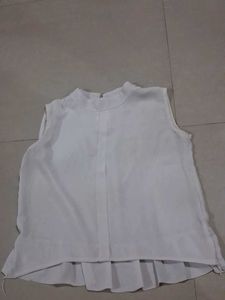 Elegant Sleeveless White Top