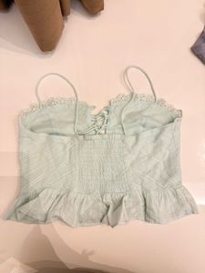 ❗️Light Blue Lace Trim Camisole Top❗️