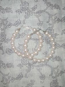 Set of 6 Earrings | 5 Hoops + 1 Stud Pair | Pearl