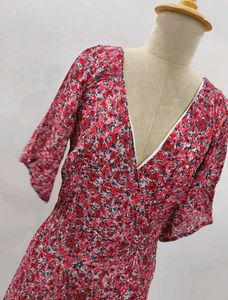 Floral Print Wrap Dress