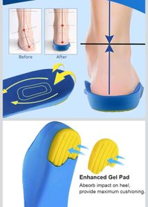 Silicone Gel pad ortho Insoles with Arch support