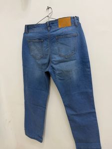 Shein Blue High Waisted Button Fly Jeans