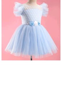 Adorable Blue Dress &amp; Cape Set