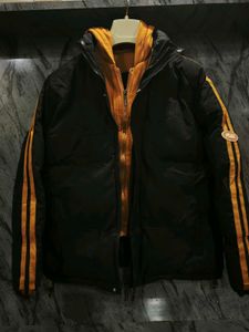 Men's Black &amp; Yellow Padded Jacket