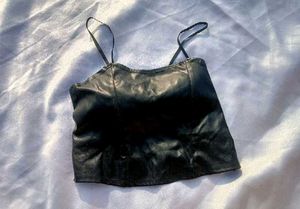 Faux Leather Camisole Top