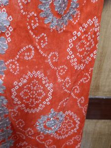 Vibrant Orange Sleeveless Kurta