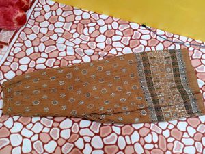 Palazzo Pant With Pleated Pattern
