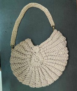 Chic Crochet Hobo Shell Bag