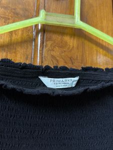 sale ❗️Black Smocked Off-Shoulder Top