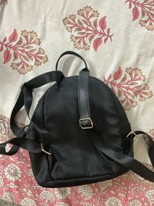 Stylish Black Mini Backpack