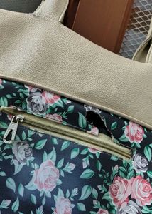 Cute Floral Bow Tote Bag