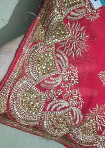 Beautiful Hot Red Saaree ❤️🔥.                                 Beautifully Embroidery Saree Full Work On Saree. Perfect For Wedding Functions Beautiful Red Colour
