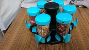 Spice Rack Organizer with Jars