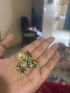 Boho Jhumka Earrings