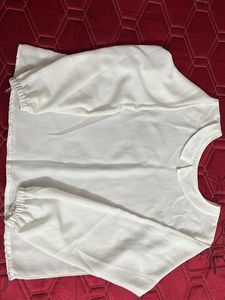White Puff Sleeve Blouse