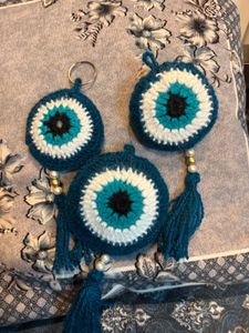Handmade Evil Eye Hanging Set