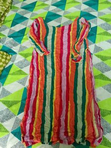 Colorful Striped Kurtii