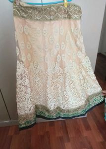 Girlish Peach And Magenta Lehnga