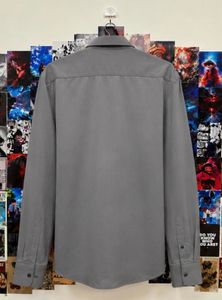 Men's Classic Grey Long Sleeve Shirt