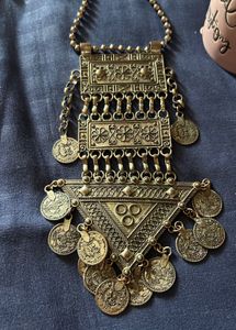 Boho Tribal Coin Pendant Necklace