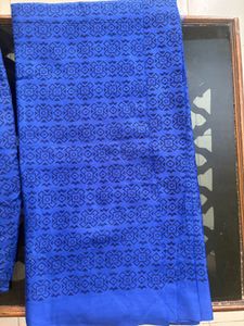 Yellow Block Print Kurta Set