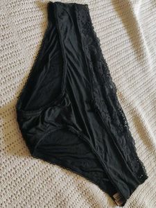 victoria's secret Black Lace Trim Briefs