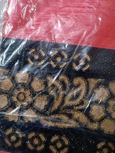 Elegant Pink Saree with Gold Print