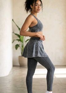 sports leggings with attached skirts