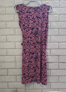 Bubble N Chic Sleeveless Faux-Wrap Mini Dress
