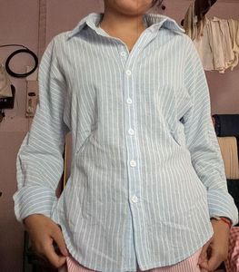 Classic Striped Button-Down Shirt