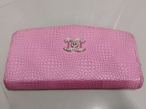 Cute Pink Textured Wallet