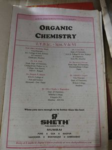 Organic Chemistry T.Y. B.Sc. Semester - V &amp; VI