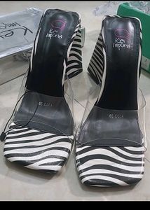 Sale- Branded Stylish Zebra Print Wedge Heels