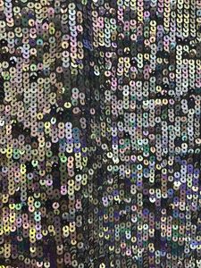 Multicolour reflecting sequin sleeveless top