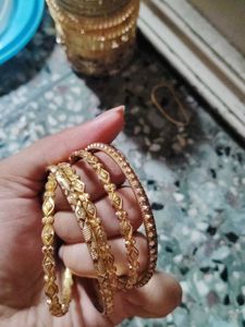 Gold-toned Bracelet Set
