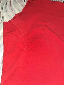 Red Long Sleeve Top