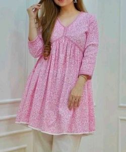Pretty Pink Floral Kurta