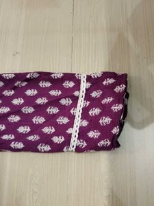 Elegant Purple Block Print Kurta