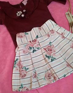 Baby Girls Skirt And Top Dress
