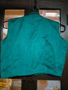 Teal Sleeveless Crop Top