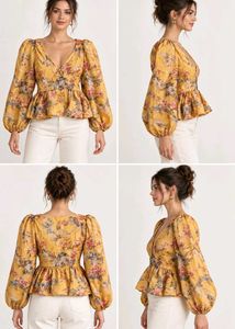 Flowy Floral Peplum Top