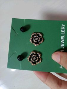 Elegant Rose Stud Earrings