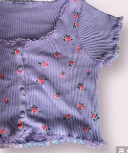 Lilac Crop Top