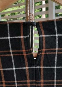 ZARA Plaid Ruffle Peplum Top